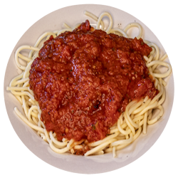 spaghetti with marinara sauce